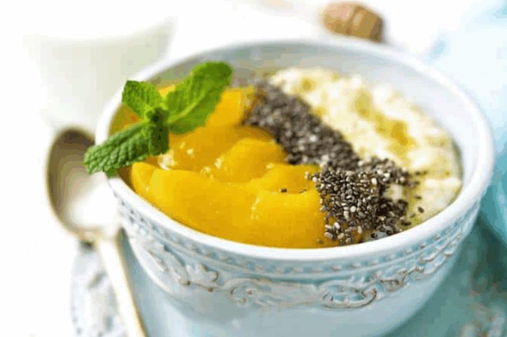 Chia magos őszibarack puding