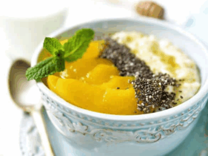 Chia magos őszibarack puding