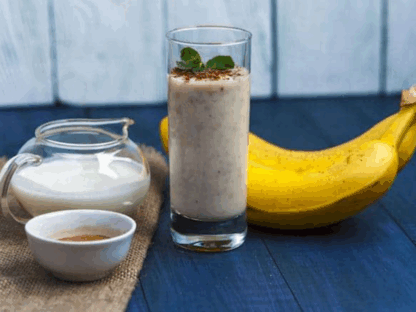 A nyugalom szigete: banán smoothie szőlővel