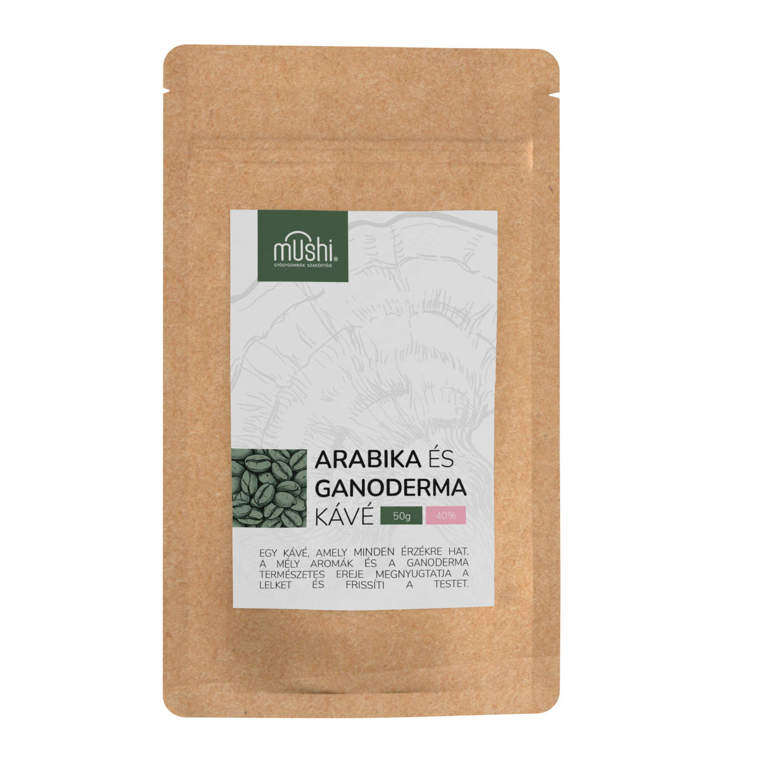 ganoderma kávé 40% gyógygomba kivonattal