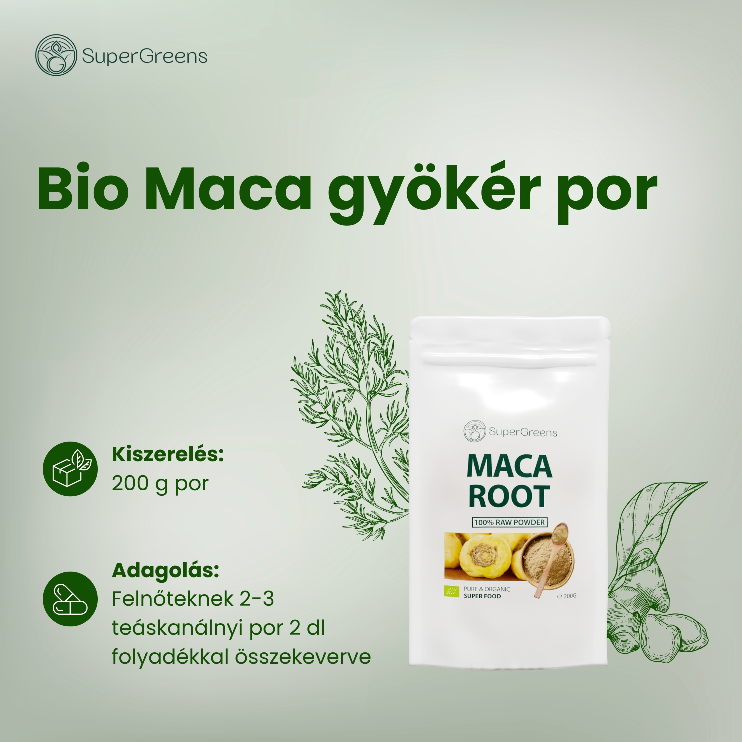 Bio Maca gyökér por - Image 2