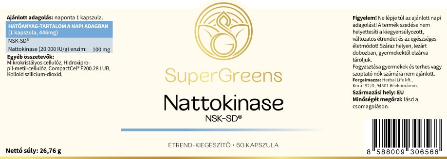 NSK-SD® Nattokináz kapszula 2000 FU - Image 4