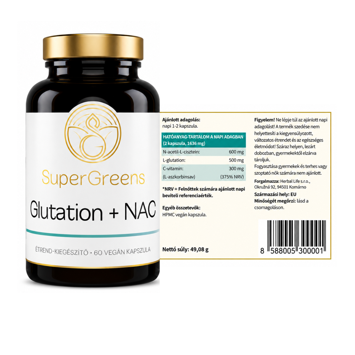 Glutation + NAC kapszula: Antioxidns vdelem s mregtelents